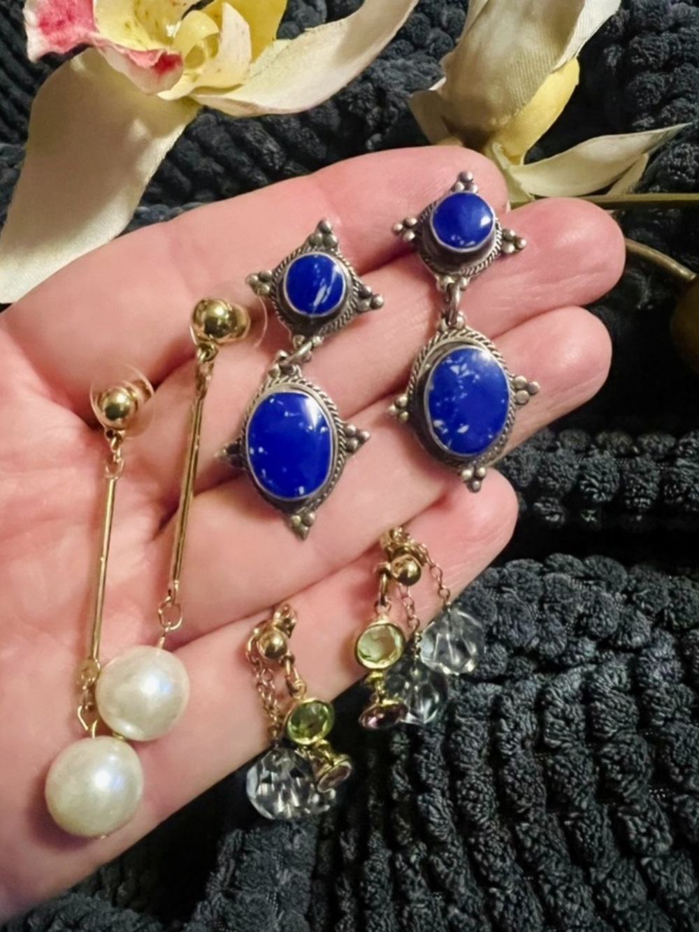 Vintage estate earrings lot